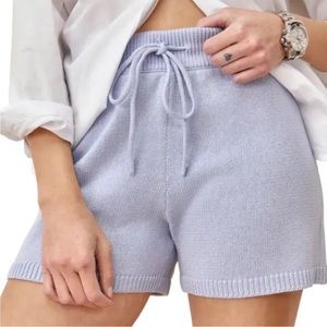 NWOT REFORMATION Pepe Knit Short in Sky Blue Size XS